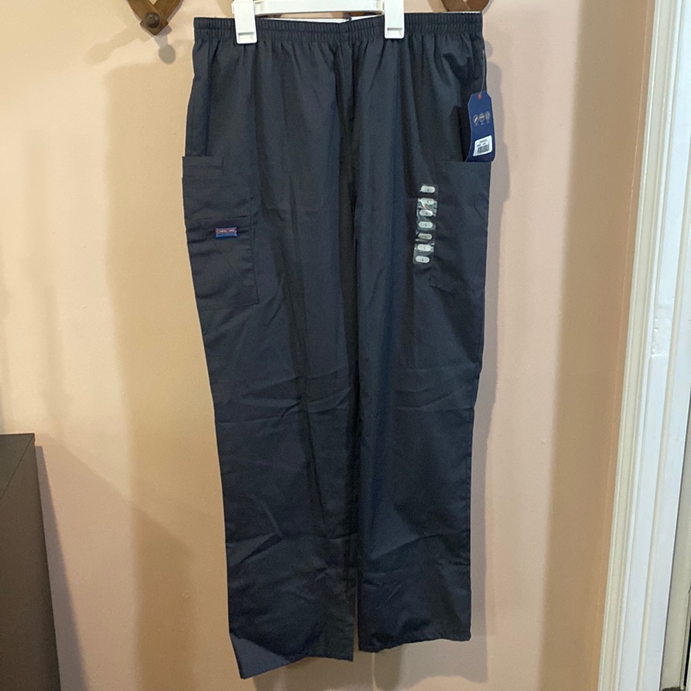 Pewter Straight Scrub Bottoms